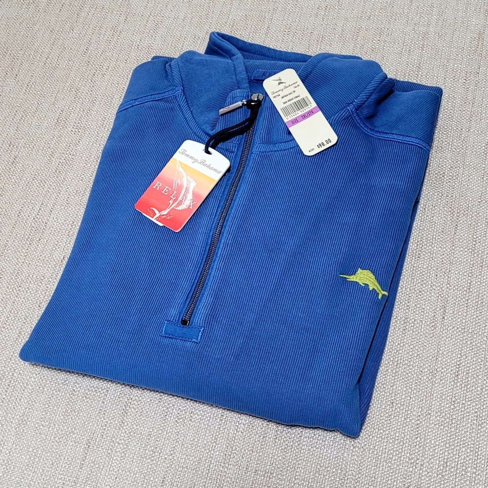 Tommy Bahama Antigua Half Zip Pullover, XXL
